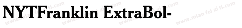 NYTFranklin ExtraBol字体转换